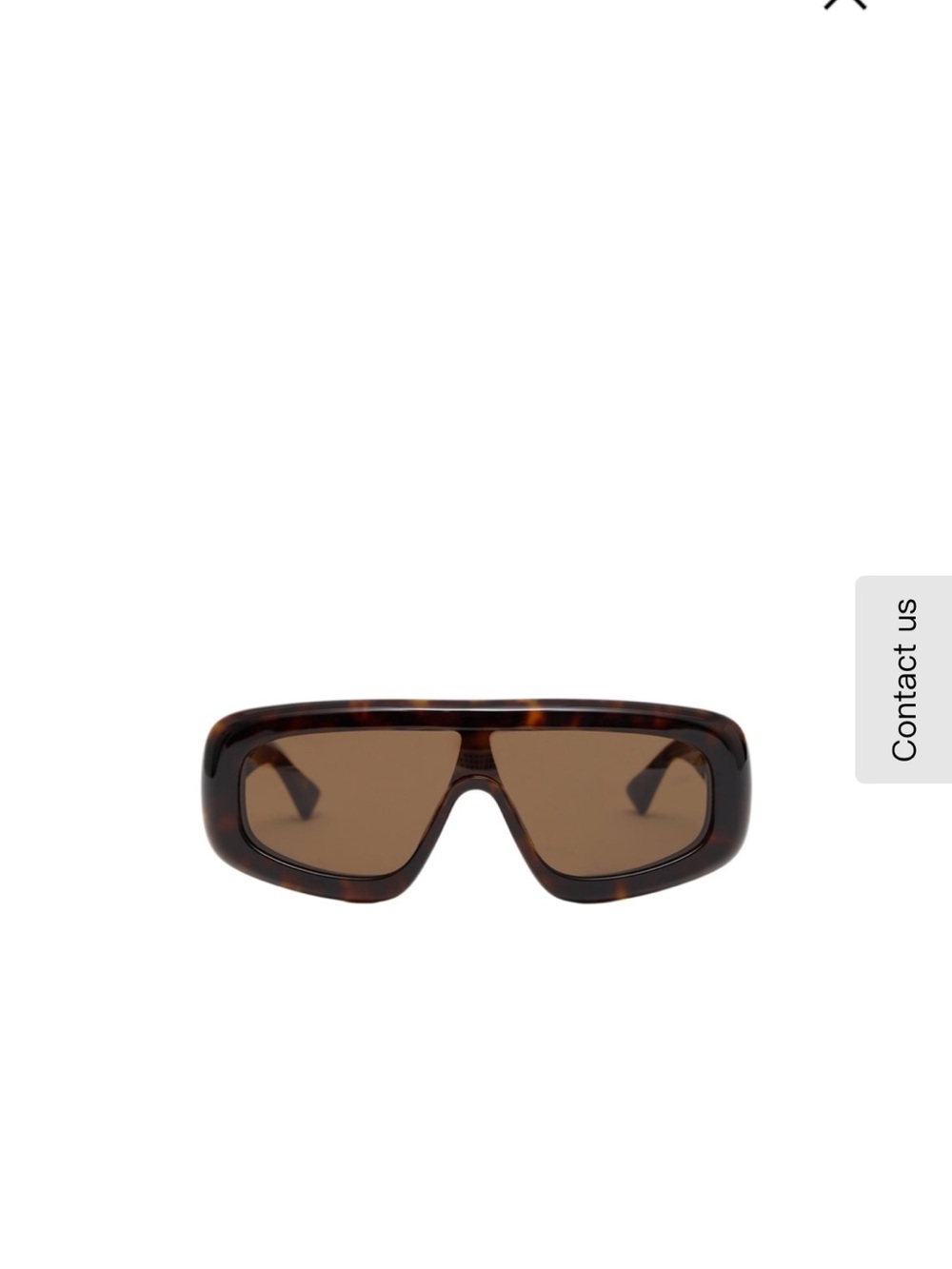 Boteega veneta  Shield Sunglasses with Gold Accent - Picture 2 of 3